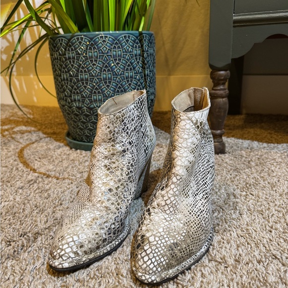 Snakeskin Ankle Bootie - Picture 2 of 7